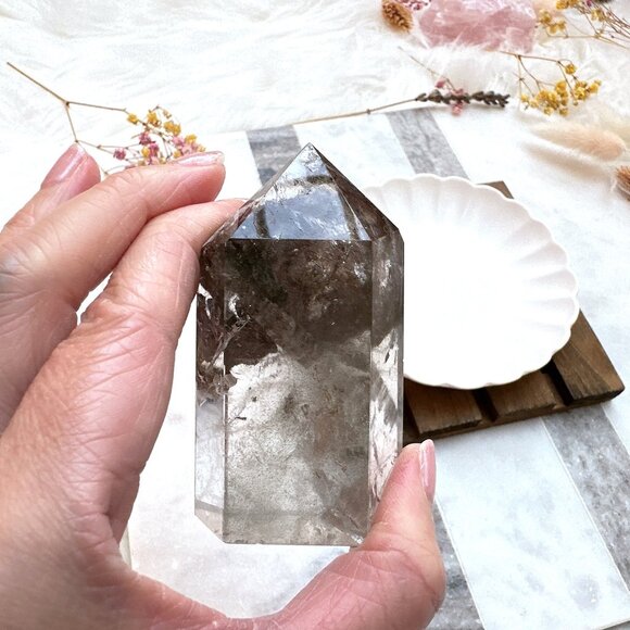 Garden Quartz Polished Point - Picture 3 of 9